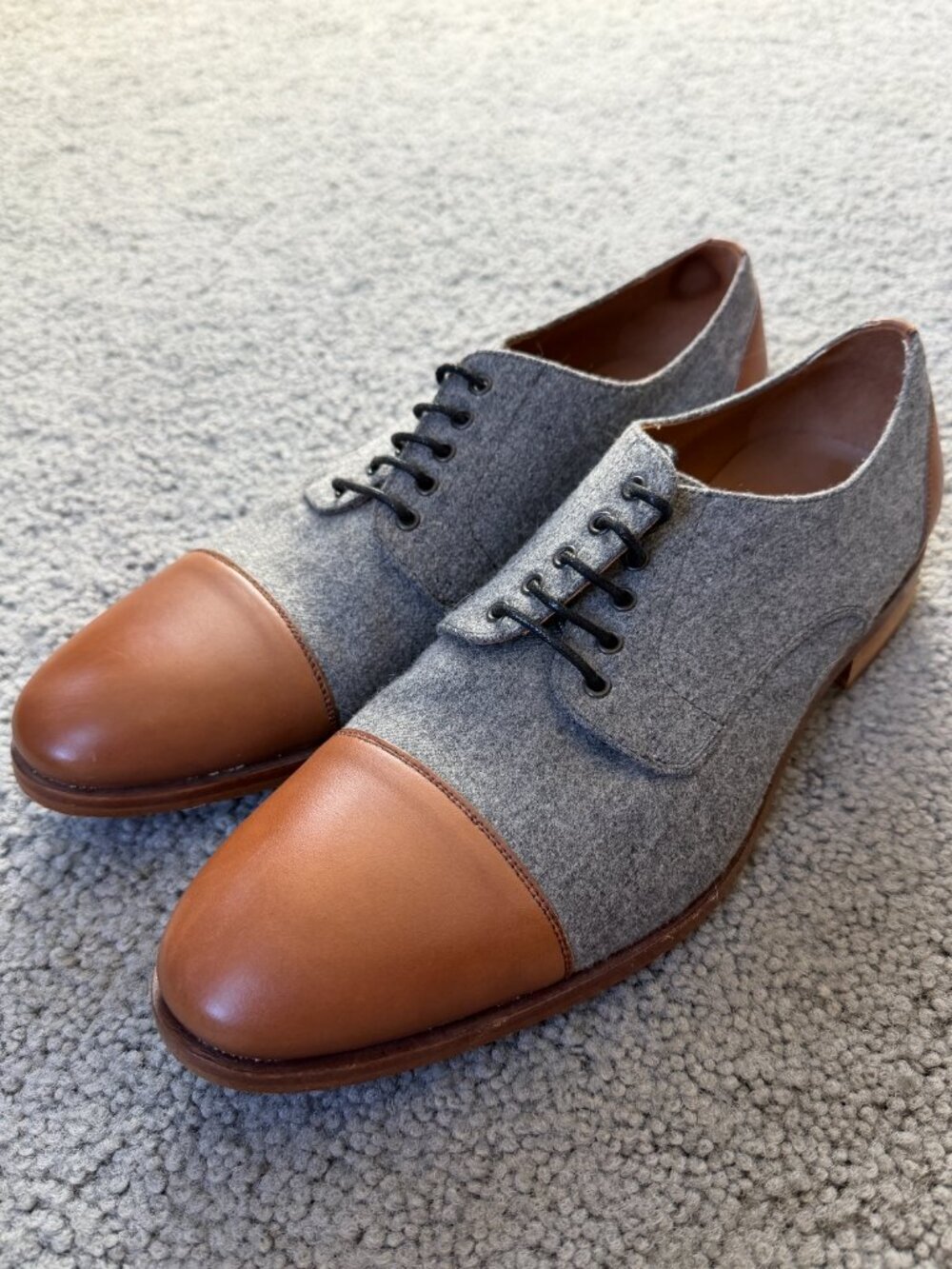 The Jack Shoe from TAFT - Lace-up Oxfords in Grey/Brown - Size 40 - Excel. Cond. - Picture 4 of 12